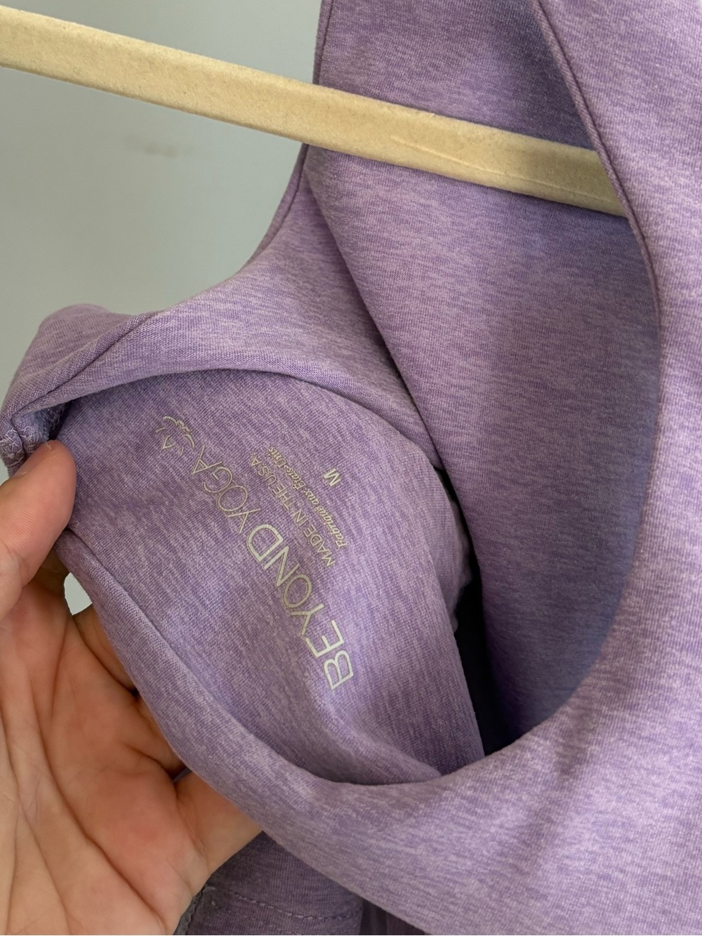 Beyond Yoga Spacedye Focus Cropped Tank Crisp Lavender Heather Medium - Picture 6 of 8
